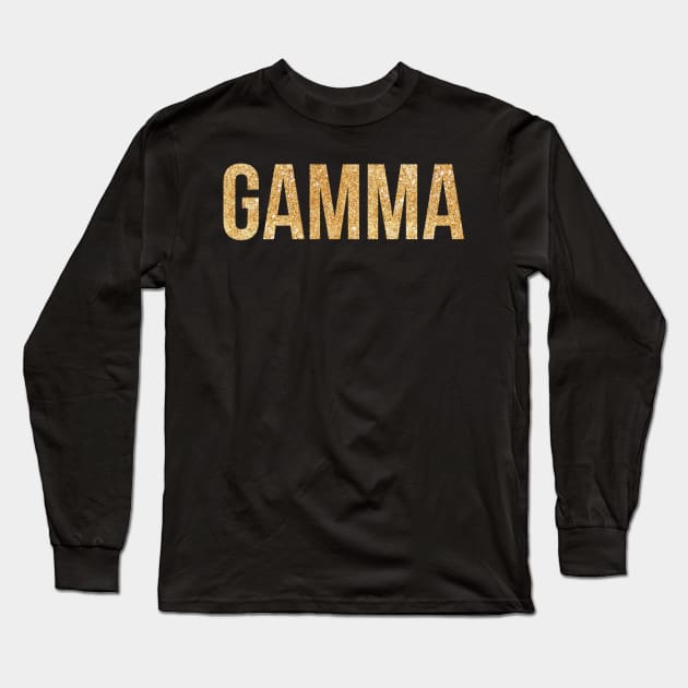 Gold Gamma Long Sleeve T-Shirt by lolosenese